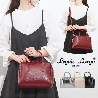 Legato Largo ショルダーバッグ LG-X0232 通販 レガートラルゴ ショルダー バッグ ショルダーバック 斜めがけバッグ レディース 大人 小さめ 肩掛け 上品 きれいめ 軽量 軽い 通勤 通学 旅行 おしゃれ シンプル リンクル ブランド