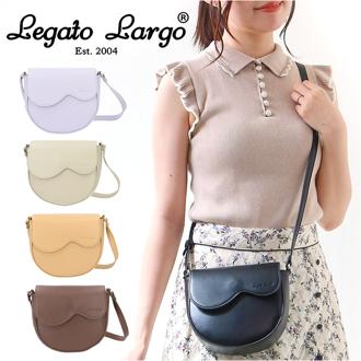 レガートラルゴ ショルダーバッグ LH-F3171 Legato Largo 通販 ショルダーバック ミニショルダー レディース 斜めがけ 小さめ おしゃれ かわいい 肩掛け きれいめ 上品 合皮 mini メルティバッグ ウェーブデザイン レディースバッグ