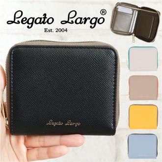 レガートラルゴ 財布 二つ折り 通販 Legato Largo LJ-F3291 二つ折り財布 ツートーンウォレット レディース ラウンドファスナー ボックス型小銭入れ box型小銭入れ おしゃれ シンプル 大人かわいい 上品 きれいめ 配色 折りたたみ財布