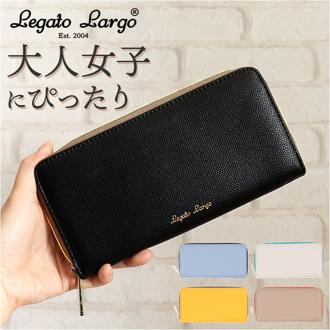 レガートラルゴ 財布 通販 Legato Largo LJ-F3292 長財布 ツートーンウォレット レディース お財布 さいふ ラウンドファスナー 長サイフ なが財布 おしゃれ シンプル 大人かわいい 上品 きれいめ オシャレ 大人可愛い 配色 レディース財布