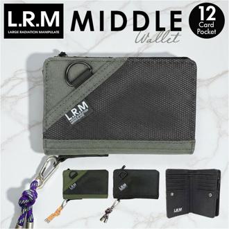 LRM 財布 CMK-1188 通販 メンズ 二つ折り財布 2つ折り財布 お財布 折り財布 折りたたみ財布 小銭入れあり L字ファスナー さいふ サイフ カラビナ付き 使いやすい 男性 男子 キッズ 高校生 中学生 男の子 小学生 男子高校生 メンズ財布