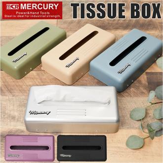 MERCURY ティッシュケース 通販 マーキュリー ティッシュボックス ティッシュカバー ティッシュホルダー ティッシュ ボックス おしゃれ 金属 スチール ブリキ 男前 インテリア シンプル 壁掛け ブリキ2WAYティッシュボックス インテリア雑貨