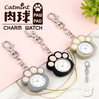 懐中時計 レディース 通販 catmint キャットミント チャームウォッチ 肉球チャームウォッチ バッグチャーム キーホルダーウォッチ 時計 キーホルダー おしゃれ かわいい シンプル 見やすい 時計キーホルダー 母の日 ギフト 贈り物