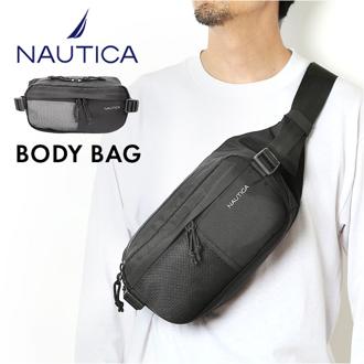 NAUTICA ノーティカ ボディバッグ 370-7000 通販 ボディバック ボディーバッグ ウエストバッグ ウエストバック ウエストポーチ カジュアルバッグ 無地 メンズ レディース 男女兼用 ユニセックス シンプル カジュアル 旅行 トラベル