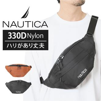 NAUTICA ノーティカ ボディバッグ 370-7010 通販 ボディバック ボディーバッグ ウエストバッグ ウエストバック ウエストポーチ ヒップバッグ ヒップポーチ サブバッグ 無地 メンズ レディース 男女兼用 ユニセックス シンプル カジュアル