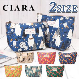 ポーチ 大きめ マチ 通販 化粧ポーチ 大容量 メイクポーチ 小物入れ トラベルポーチ おしゃれ かわいい 可愛い シンプル 北欧 デザイン 撥水 はっ水 ラミネート プチギフト CIARA シアラ np2109 バッグ小物 レディースバッグ