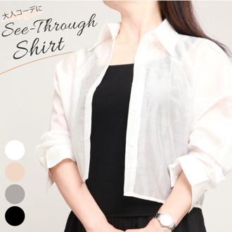シースルー シャツ レディース 通販 シースルーシャツ トップス シアーシャツ 羽織り 羽織 上着 カジュアル 短め ドルマンスリーブ ゆったり 無地 シアー 春 夏 透け感 きれいめ シンプル 冷え対策 大人 冷房対策 おしゃれ オシャレ