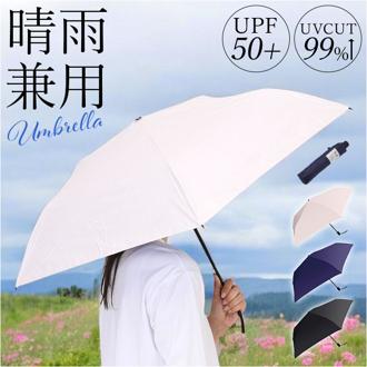 晴雨兼用折りたたみ傘 自動開閉 レディース 通販 折りたたみ日傘 晴雨兼用折り畳み傘 日傘 遮光 UVカット UPF50+ 遮熱 耐風 撥水 軽量 軽い 50cm 50センチ おしゃれ 女性用 女性 シンプル 無地 折りたたみ傘 通勤 通学 中谷 945-005