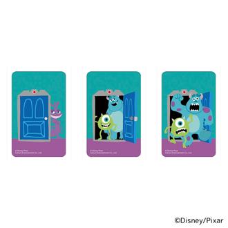モンスターズインク グッズ 通販 モンスターズ・インク01 ステッカー まじかる百貨店ステッカー 4947864050412 シール ステッカーシール マイク サリー Disney ディズニー キャラクター かわいい おしゃれ レンチキュラー 文房具