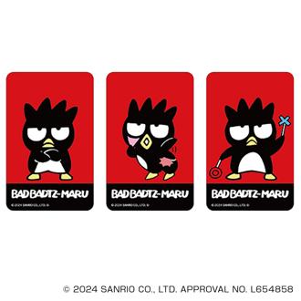 サンリオ バッドばつ丸 グッズ 通販 BAD BADTZ-MARU ステッカー まじかる百貨店ステッカー 4947864052584 バッドばつ丸01 シール ステッカーシール かわいい 可愛い カワイイ キャラクター 推しグッズ レンチキュラー 推し活 文房具