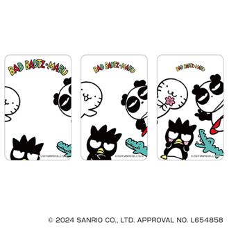 サンリオ バッドばつ丸 グッズ 通販 BAD BADTZ-MARU クリアカード まじかる百貨店クリアカード 4947864052683 バッドばつ丸01 かわいい 可愛い カワイイ 透明 推しグッズ キャラクター 推し活 レンチキュラー スマホ裏 ホビー
