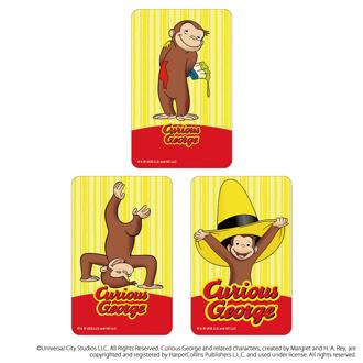 おさるのジョージ グッズ 通販 Curious George ステッカー まじかる百貨店ステッカー 4947864052782 おさるのジョージ06 シール ステッカーシール スマホ裏 絵本キャラクター かわいい 可愛い カワイイ おしゃれ レンチキュラー 文具