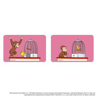 おさるのジョージ グッズ 通販 Curious George ステッカー まじかる百貨店ステッカー 4947864052805 おさるのジョージ08 シール ステッカーシール スマホ裏 絵本キャラクター かわいい 可愛い カワイイ おしゃれ レンチキュラー 文具
