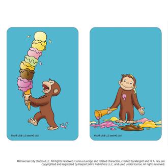 おさるのジョージ グッズ 通販 Curious George ステッカー まじかる百貨店ステッカー 4947864052812 おさるのジョージ09 シール ステッカーシール スマホ裏 絵本キャラクター かわいい 可愛い カワイイ おしゃれ レンチキュラー 文具
