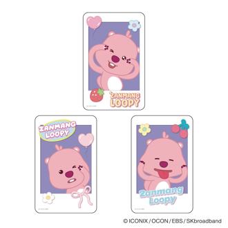 ジャンマンルピー グッズ 通販 じゃんまんるぴー ZANMANG LOOPY ステッカー シール ステッカーシール まじかる百貨店ステッカー 4947864092009 かわいい おしゃれ 可愛い 韓国アニメ キャラクター レンチキュラー スマホ裏 文房具