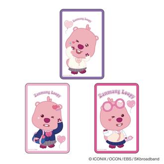 ジャンマンルピー グッズ 通販 じゃんまんるぴー ZANMANG LOOPY クリアカード まじかる百貨店クリアカード 4947864092078 スマホ裏 スマートフォン 透明 かわいい 可愛い 韓国 キャラクター 推しグッズ レンチキュラー ホビー