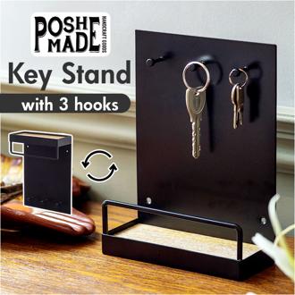 キースタンド おしゃれ 通販 キーフック スタンド 鍵置き キーツリー アクセサリースタンド 玄関 収納 スタンドフック フック キー 鍵 ジュエリー リング 指輪 アクセサリー 小物収納 シンプル ブラック 黒 卓上収納 オシャレ インテリア小物 インテリア