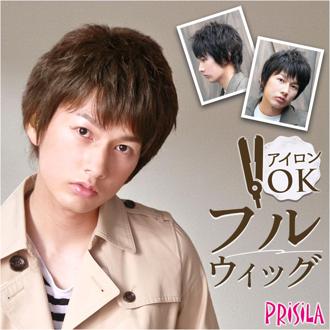 prisila プリシラ ウィッグ MA-100 メンズ 通販 オールウイッグ オールウィッグ フルウィッグ フルウイッグ 全頭かつら かつら ウイッグ メンズウィッグ カツラ 男性用 男性 PRISILA スタンダード ショート コスプレ おしゃれ 自然