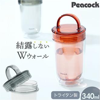 ピーコック Peacock 水筒 PPA-35 通販 クリアボトル スクリュータイプ 340ml マイボトル ダイレクトボトル 直飲み 透明 ボトル スポーツドリンク対応 おしゃれ 洗いやすい 広口 かわいい 通勤 運動 ヨガ 軽量 オシャレ
