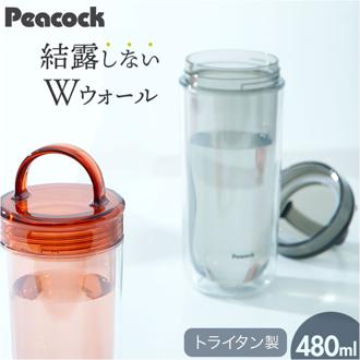 ピーコック Peacock 水筒 PPA-50 通販 クリアボトル スクリュータイプ 480ml マイボトル ダイレクトボトル 直飲み 透明 ボトル スポーツドリンク対応 おしゃれ 洗いやすい 広口 かわいい 通勤 運動 ヨガ 軽量 オシャレ