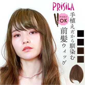 プリシラ 部分 ウィッグ prisila 通販 前髪ウィッグ 部分ウィッグ ポイントウィッグ 前髪 耐熱 レディース 女性 FX-101 ふんわり総手植え前髪ウィッグ ななめバング エクステンション ヘアケア スタイリング ヘアアクセサリー レディースヘアケア