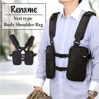 着るバッグ ベスト 通販 ボディバッグ ボディーバッグ ベストバッグ ボディバック ベスト型 ベストバック メンズ ブランド アウトドア 自転車 バイク おしゃれ Rename リネーム CORDURA コーデュラ RBN80045 メンズバッグ