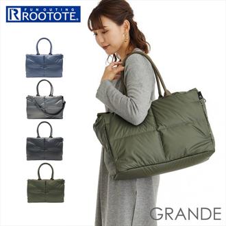 ROOTOTE フェザールー 1244 ルートート 通販 トートバッグ ショルダーバッグ トートバック ショルダーバック レディース 肩掛け 斜めがけ 軽量 自立 A4 大人 FEATHER ROO GRANDE グランデ CARO カロ-A レディースバッグ