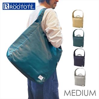 ルートート トートバッグ ROOTOTE 1277 通販 トートバック ナイロン レディース 肩掛け 大きめ 通勤 通学 A4 ファスナー付き 大人 かわいい おしゃれ 無地 シンプル MEDIUM ミディアム USUAL ユージュアル レディースバッグ