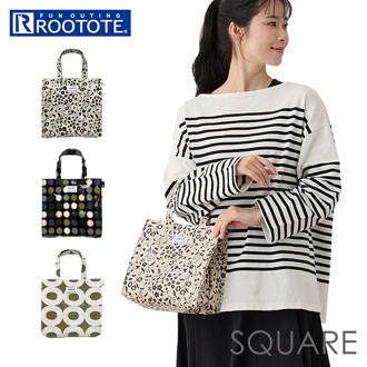 ルートート トートバッグ ラミネート 1290 通販 ROOTOTE トートバック ミニトートバッグ 小さめ AQUARE スクエア レディース ラミネートーK 撥水 軽量 軽い おしゃれ シンプル モチーフ オシャレ 大人 かわいい レディースバッグ