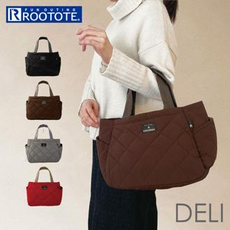ルートート トートバッグ ROOTOTE 1332 通販 トートバック レディース 通勤 通学 軽量 軽い 撥水 自立 仕切り 手提げ ナイロン キルティング おしゃれ かわいい DELI Parootie Quilt LT.デリ.パルーティ.キルト-C
