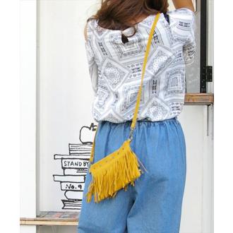 Rootote ルートート トートバッグ 通販 サイドポケット TINYROO タイニールー レディース 2way ショルダー フリンジ ななめ掛け サブバッグ  スマホ お出かけ