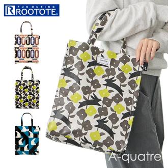 ルートート rootote トートバッグ 3533 通販 トートバック ラミネート レッスンバッグ 手持ちバッグ 手提げバッグ 手提げカバン A4 撥水 縦型 通勤 通学 A-quatre アーキャトル レディース おしゃれ かわいい シンプル 大人 可愛い
