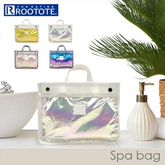 ルートート トートバッグ ROOTOTE 3588 通販 スパバッグ トートバック スパバック バッグインバッグ レディース 横型 小さめ 旅行 温泉 スパ ジム 軽量 軽い 速乾 仕切り メッシュ ポケット 無地 キラキラ かわいい SPAROO ルミエ