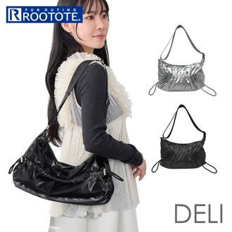 ルートート ショルダーバッグ ROOTOTE 3635 通販 ショルダーバック 斜めがけバッグ 三日月型ショルダーバッグ 肩掛けバッグ 軽量 軽い おしゃれ 上品 きれいめ シンプル 大人 かわいい 旅行 オシャレ 可愛い DELI デリ レディース