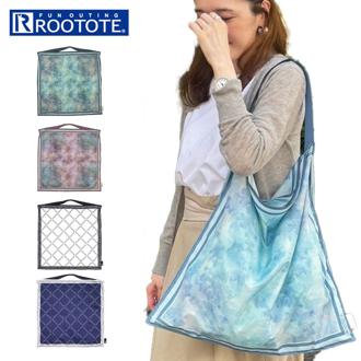 ROOTOTE ルートート トートバッグ 3677 通販 エコバッグ 折りたたみバッグ 折り畳みバック マイバッグ スカーフ バッグ 大きめ たためる ハンカチ おしゃれ かわいい TABLO タブロー 便利 機能的 箱入り プチギフト レディースバッグ
