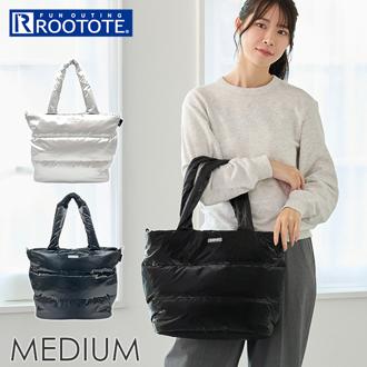 ROOTOTE ルートート トートバッグ 3685 通販 肩掛けバッグ 大きめ A4 通勤 通学 大容量 軽量 軽い ファスナー付き MEDIUM FEATHER ROO フェザールー ふわふわ ダブルファスナー おしゃれ きれいめ シンプル レディース
