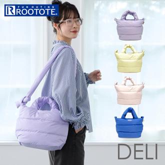 ROOTOTE ルートート トートバッグ 3686 通販 トートバック 2way ショルダーバッグ 斜めがけバッグ ファスナー付き 通勤 通学 軽量 軽い DELI デリ FEATHER ROO フェザールー ふわふわ ダブルファスナー 旅行 レディース