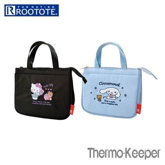 ルートート ランチバッグ ROOTOTE 8375 通販 IP.TKデリ.サンリオキャラクターズ-C お弁当バッグ 保冷ランチバッグ お弁当袋 トートバッグ 便利 オシャレ かわいい お弁当 外ポケット 内ポケット お洗濯可能 通勤 通学 プレゼント ギフト