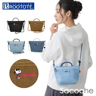 ルートート スヌーピー ROOTOTE 8438 通販 ショルダーバッグ ミニショルダーバッグ ショルダーバック 斜めがけバッグ サコッシュ SNOOPY SACOCHE 軽量 軽い メンズ 大人 かわいい おしゃれ シンプル 可愛い 洗える 洗濯機