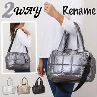 キルティング トートバッグ a4 通販 レディース 大容量 ショルダーバッグ 肩掛け マザーズバッグ トート バッグ バック おしゃれ 2way ママバッグ かばん 大きめ 軽量 通勤バッグ ハンドバッグ Rename 軽い カジュアル 旅行 トラベル リネーム