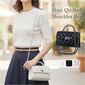 ミニショルダーバッグ レディース 通販 ショルダーバッグ ミニショルダー ポシェット ミニバッグ ショルダー バッグ キルティングバッグ 斜めがけ 斜め掛け 肩掛け 小さめ コンパクト 軽い 軽量 贈り物 ギフト 大人 可愛い かわいい おしゃれ