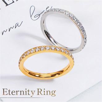 エタニティリング 通販 指輪 エタニティ ゆびわ リング レディース おしゃれ シンプル 女性 きれいめ 上品 オシャレ 華奢 大人っぽい かわいい ラインストーン アクセサリー レディースアクセサリー レディースジュエリー