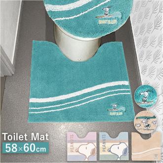 センコー トイレマット 洗える 通販 トイレ マット 足元マット トイレ足元マット トイレファブリック トイレタリー グッズ 58×60cm キャラクター 滑り止め すべり止め 洗濯 丸洗い senko トイレ用品 オシャレ 可愛い かわいい おしゃれ