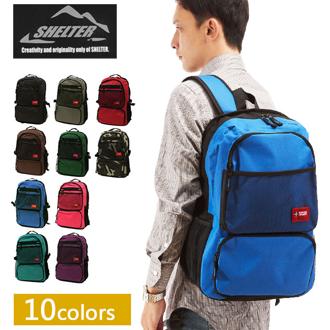 SHELTER シェルター 通販/正規品 おすすめ 丈夫 定番 通学 おしゃれ レディース メンズ BACKPACK バッグ バックパック ruck りゅっく デーパック デイパック リュックサック リュック