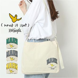 ショルダーバッグ レディース 布 通販 what it isnt キャンバス コットン マーク ゴンザレス サブバッグ ショルダーバック サブバック ミニバッグ 斜め掛け 斜めがけ バック バッグ おしゃれ かわいい オシャレ メンズ ブランド レディースバッグ