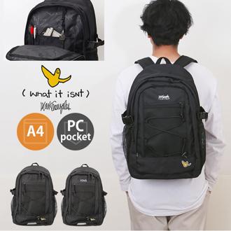 what it isnt リュック 2H9-64191 通販 ワットイットイズント マークゴンザレス リュックサック バックパック デイパック メンズ レディース ブランド A4 B4 大容量 通学 通勤 黒 ブラック 高校生 中学生 旅行 部活 メンズバッグ