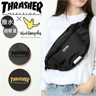 スラッシャー バッグ THRASHER THR-285 通販 ボディバッグ ボディーバッグ ボディバック ウエストバッグ 軽量 ウエストバック レディース メンズ ブラック 黒 ワンショルダー サブバッグ バック 鞄 おしゃれ オシャレ シンプル ブランド