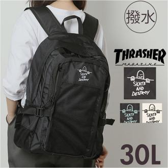 スラッシャー リュック THRASHER THR-299 通販 リュックサック バックパック バッグ ポリエステル 軽量 30l 30リットル レディース メンズ 通勤 通学 ブラック 黒 バック 鞄 オシャレ おしゃれ シンプル ブランド レディースバッグ