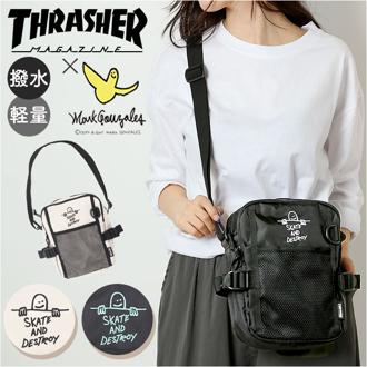 スラッシャー ショルダーバッグ THRASHER THR-300 通販 縦型ショルダーバッグ ショルダーバック 斜め掛け 斜めがけ ミニショルダー メンズ レディース 軽量 バッグ バック 鞄 おしゃれ オシャレ シンプル ブランド レディースバッグ