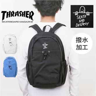 THRASHER スラッシャー リュック THR-306 通販 マークゴンザレス リュックサック バックパック デイパック メンズ レディース ブランド A4 大容量 通学 通勤 撥水 シンプル 高校生 中学生 男子 女子 旅行 アウトドア メンズバッグ